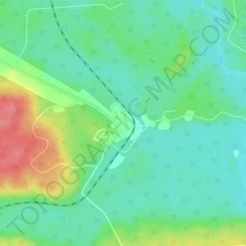 Carte topographique Conklin, altitude, relief