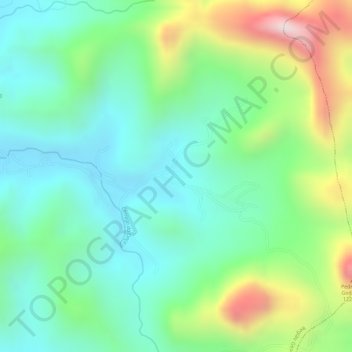 Carte topographique Córrego do Bom Sucesso, altitude, relief