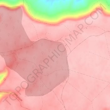 Carte topographique La Nava, altitude, relief