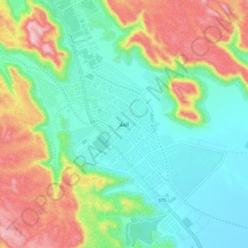 Carte topographique Al-ʿUla, altitude, relief