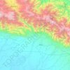 Carte topographique Distrik Sumo, altitude, relief