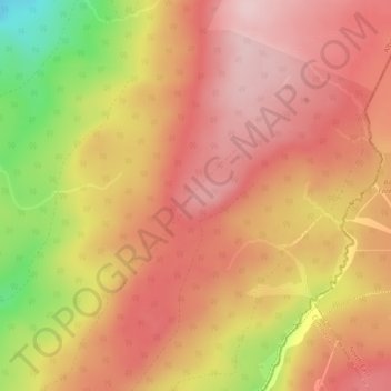 Carte topographique Wilson's Pike, altitude, relief