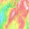 Carte topographique Marjayoun, altitude, relief