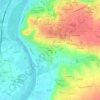 Carte topographique Meillon, altitude, relief