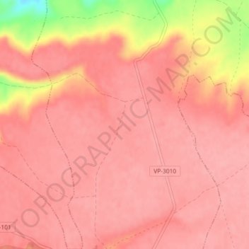 Carte topographique El Rasil, altitude, relief