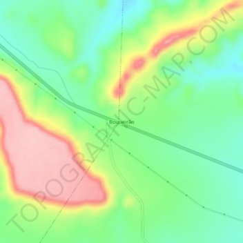 Carte topographique Boqueirão, altitude, relief