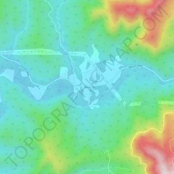 Carte topographique Dora, altitude, relief
