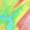 Carte topographique Les Frasses, altitude, relief