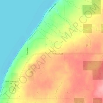 Carte topographique Zeba, altitude, relief