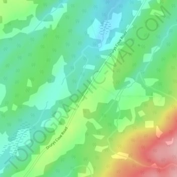 Carte topographique Ratter Corner, altitude, relief