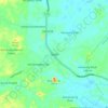 Carte topographique Tapah, altitude, relief