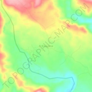 Carte topographique El Empalme, altitude, relief