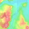 Carte topographique Bazarne, altitude, relief