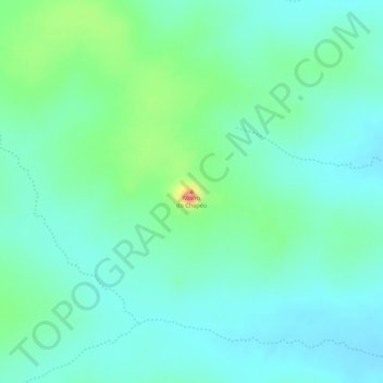 Carte topographique Morro do Chapéu, altitude, relief