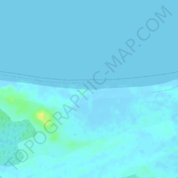 Carte topographique Praia do Amor, altitude, relief