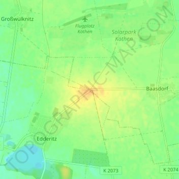 Carte topographique Pilsenhöhe, altitude, relief
