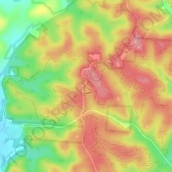 Carte topographique Utah Ridge Pond Day Use Area, altitude, relief