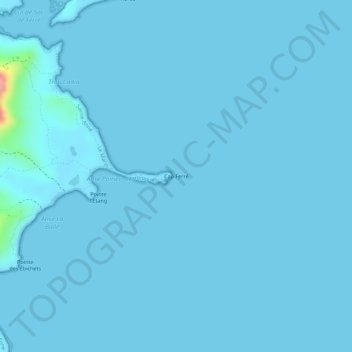 Carte topographique Cap Ferré, altitude, relief