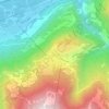 Carte topographique Vercorin, altitude, relief
