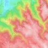 Carte topographique Le Sarret, altitude, relief