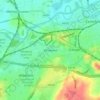 Carte topographique Whitwood, altitude, relief