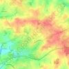 Carte topographique Le Plessis, altitude, relief
