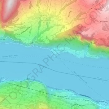 Carte topographique Betlis, altitude, relief