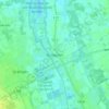 Carte topographique Mülhausen, altitude, relief