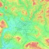 Carte topographique Pampelune, altitude, relief