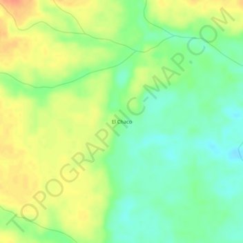 Carte topographique El Chaco, altitude, relief