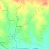 Carte topographique Madhupur, altitude, relief