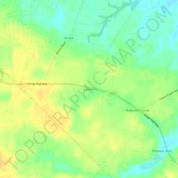 Carte topographique Latanes, altitude, relief