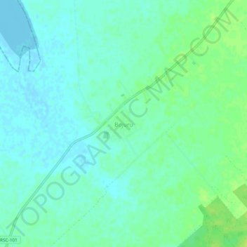 Carte topographique Bojuru, altitude, relief