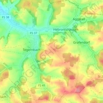 Carte topographique Pumpernudl, altitude, relief