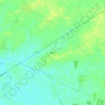 Carte topographique Jarville, altitude, relief