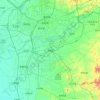 Carte topographique 浑南区, altitude, relief
