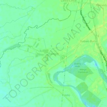 Carte topographique Palagay, altitude, relief