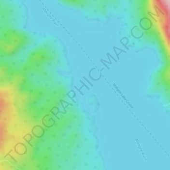 Carte topographique Table Top Rock, altitude, relief