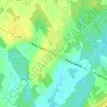 Carte topographique Tincap, altitude, relief