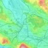 Carte topographique Glattbrugg, altitude, relief