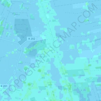 Carte topographique Mentzhausen, altitude, relief