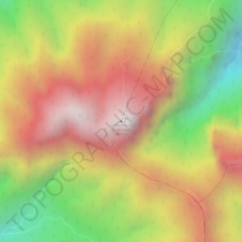 Carte topographique Mount Kitanglad, altitude, relief
