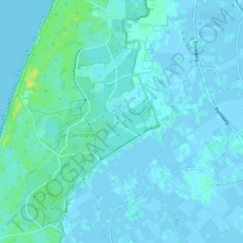 Carte topographique Westermient, altitude, relief