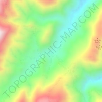 Carte topographique AIPECITO, altitude, relief