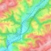Carte topographique Bernsau, altitude, relief