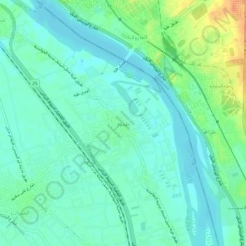 Carte topographique Tomouh, altitude, relief