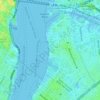 Carte topographique WNYC-AM (New York), altitude, relief