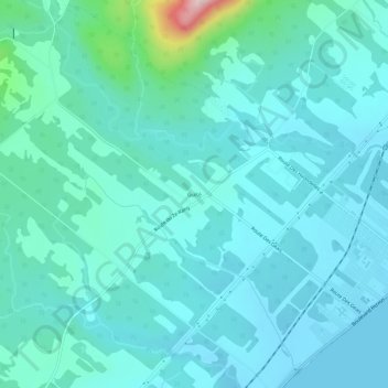 Carte topographique Guité, altitude, relief