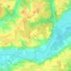 Carte topographique Arcy, altitude, relief