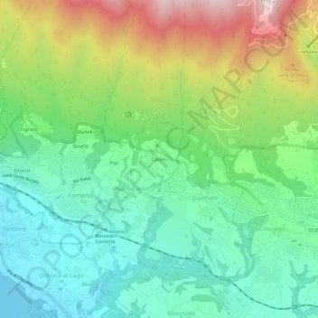 Carte topographique Cassini, altitude, relief